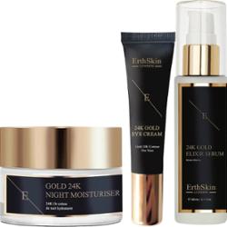 ErthSkin London 24-karatowe złoto, pełna twarz Trio Serum przeciwzmarszczkowe 1 ct Damski