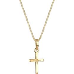 Elli Damski wisiorek krzyżyk z wygrawerowaną gwiazdą filigranowy wykonany ze srebra próby 925 Sterling Silver Naszyjniki 1 ct