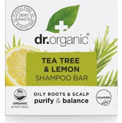 Dr. Organic Stały szampon z drzewa herbacianego i cytryny Szampony 75 g Damski