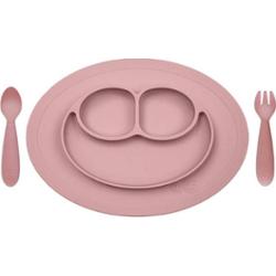EZPZ EZPZ Komplet naczyń silikonowych Mini Feeding Set pastelowy róż Akcesoria 1 ct