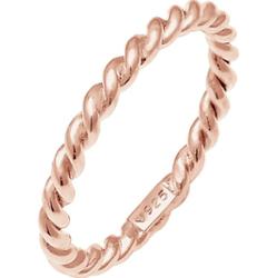 Nenalina Ladies Twisted Basic Plain Trend w srebrze 925 Sterling Silver Pierścionki 1 ct Damski
