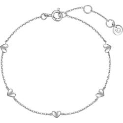 Glanzstücke München Bransoletka Serce z Srebra Sterling w srebrze Bransoletki 1 ct Damski