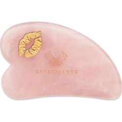 Crystallove CRYSTALLOVE Płytka do masażu twarzy gua sha z kwarcu różowego SELFLOVE Akcesoria do masażu 1 ct Damski