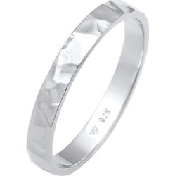 Elli Damska obrączka Basic Fine młotkowana Trend ze srebra próby 925 Sterling Silver Pierścionki 1 ct Damski