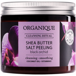 Organique Peeling solny z masłem shea Black Orchid Peeling do ciała 200 ml