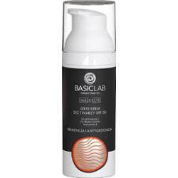 BasicLab BasicLab Masculis LEKKI KREM DO TWARZY SPF 30, 3% WITAMINY C, 2% PREBIOTYKÓW, WITAMINA E PREWENCJA I ANTYOKSYDACJA 50 ml Kremy do twarzy