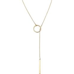 Elli Damski naszyjnik w kształcie litery Y Circle Rod Geo ze srebra próby 925 Sterling Silver Naszyjniki 1 ct