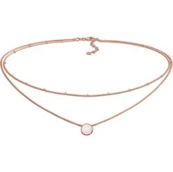 Elli Damski choker kulkowy Trend z syntetycznym opalem wykonany ze srebra próby 925 Sterling Silver Naszyjniki 1 ct