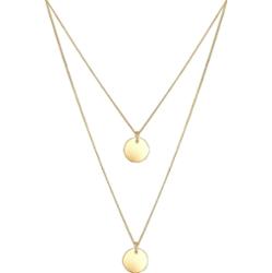 Elli Damski wisiorek dwuwarstwowy z zawieszką ze srebra próby 925 Sterling Silver Naszyjniki 1 ct