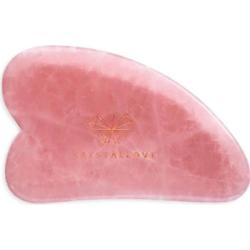 Crystallove Płytka do masażu twarzy Gua Sha z Kwarcu Różowego Urządzenia do masażu twarzy 1 ct