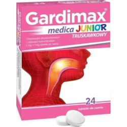 Gardimax Medica Junior tabletki truskawkowe x 24 pastylki