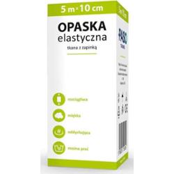 Opaska elastyczna z zapinką 5m x 10cm x 1 sztuka