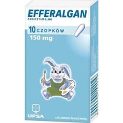 Efferalgan czopki doodbytnicze 150mg x 10 sztuk