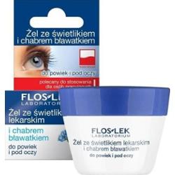 FlosLek Laboratorium Eye Care żel do okolic oczu ze świetlikiem i chabrem 10 g