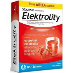 ELEKTROLITY x 7 saszetek smak truskawkowy