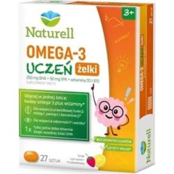 Naturell Omega 3 Uczeń żelki x 27 sztuk