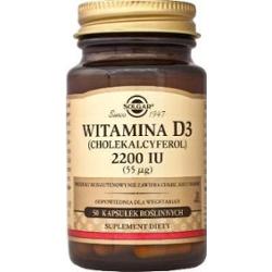 SOLGAR Witamina D3 2200 IU (55ug) x 50 kapsułek