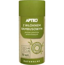 Apteo Zestaw plastrów włókninowych z włóknem bambusowym x 30 sztuk