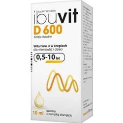 Ibuvit D 600 Krople z pompką dozującą 10ml