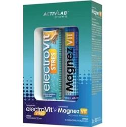 ElectroVit Zestaw Stres smak pomarańczowy + MagnezVit smak czerwona porzeczka x 20 tabletek musujących