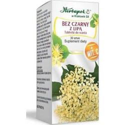 Bez czarny z lipą x 30 tabletek do ssania