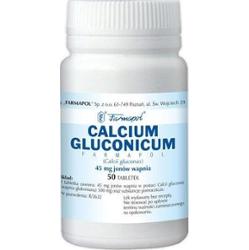 CALCIUM GLUCONICUM x 50 tabletek Farmapol