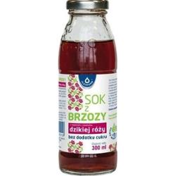 Sok z brzozy z naparem z dzikiej róży bez cukru 300ml