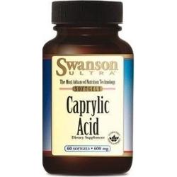 SWANSON Kwas Kaprylowy 600mg x 60 kapsułek