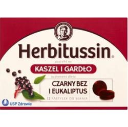 HERBITUSSIN Kaszel i Gardło x 12 pastylek do ssania