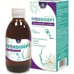 Nordisept Porost islandzki z cynkiem 200ml