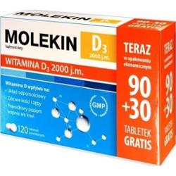 Molekin D3 2000 j.m. x 120 tabletek