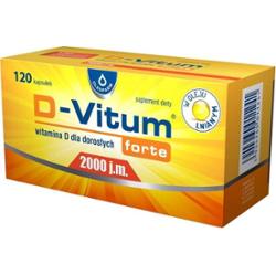 D-VITUM FORTE 2000 j.m witamina D dla dorosłych x 120 kapsułek