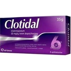 Clotidal krem dopochwowy 35g + 6 aplikatorów