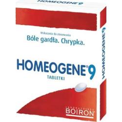 BOIRON HOMEOGENE 9 na ból gardła i chrypkę x 60 tabletek