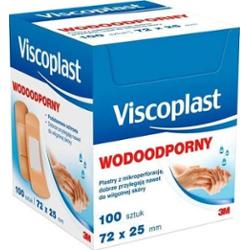 Viscoplast Plaster wodoodporny 7,2 x 2,5cm x 100 sztuk