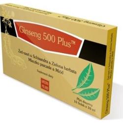 GINSENG 500 PLUS płyn doustny 10ml x 10 fiolek