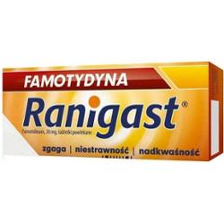 Famotydyna Ranigast 20mg x 30 tabletek