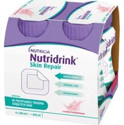 Nutridrink Skin Repair o smaku truskawkowym 200ml x 4 sztuki