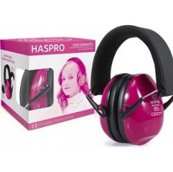 Haspro Kids Earmuffs Nauszniki przeciwhałasowe dla dzieci różowe 4-10 lat x 1 sztuka