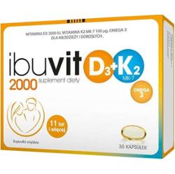 Ibuvit D3 2000 + K2 MK-7 Omega 3 x 30 kapsułek