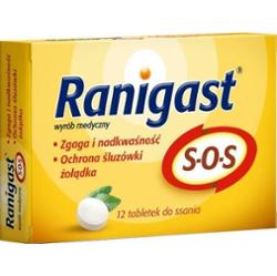Ranigast S.O.S x 12 tabletek do ssania