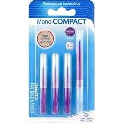 ELGYDIUM Szczoteczka Clinic Mono Compact purpurowa 6-4mm x 4 sztuki