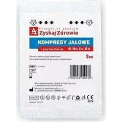 Kompresy gazowe wyjałowione 10 x 10cm 8-warstwowe x 3 sztuki
