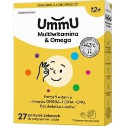 UmmU Multiwitamina & Omega 12+ x 27 pastylek żelowych