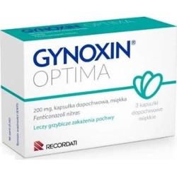 Gynoxin Optima 0,2g x 3 kapsułki dopochwowe