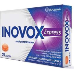 Inovox Express smak pomarańczowy x 24 pastylki do ssania