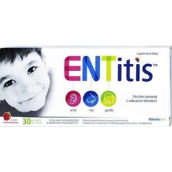 ENTitis x 30 pastylek do ssania truskawkowe