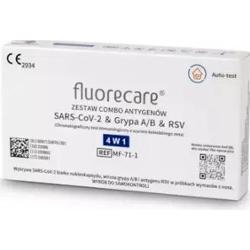 Test antygenowy Combo FLUORECARE Grypa A/B + COVID-19 + RSV x 1 sztuka