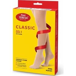 Pani Teresa Podkolanówki przeciwżylakowe kolor jasnobeżowe rozmiar L