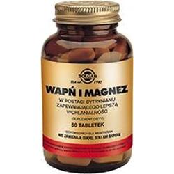 SOLGAR Wapń i Magnez w postaci cytrynianu x 50 tabletek